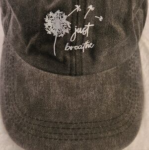 NEW - NEW - HAT, BASEBALL CAP - just breathe